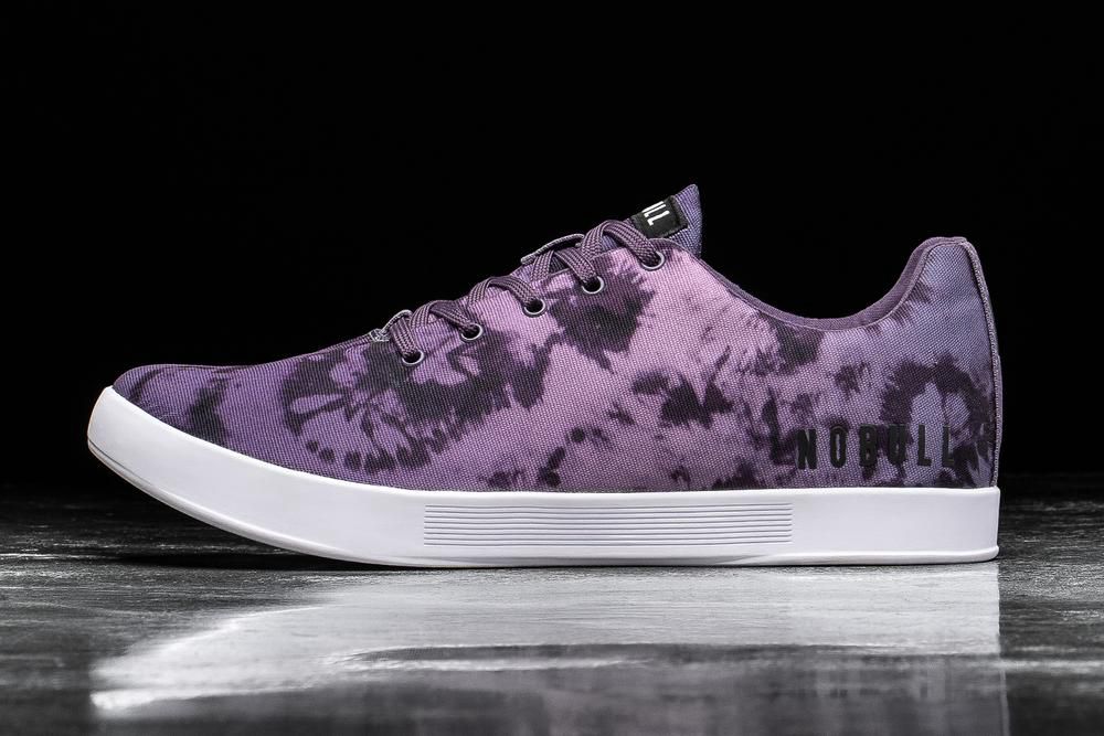 Trainers NOBULL Femme Violette Foncé Tie-Dye - Chaussures NOBULL Wisteria Tie-Dye Canvas,France (257